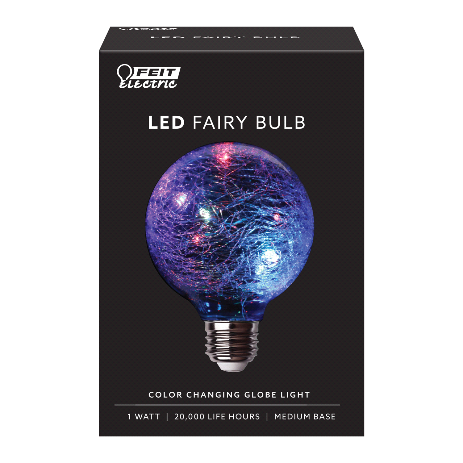 slide 1 of 2, Feit Electric 1 Watt LED Sparkling Globe Fairy Light Bulb 1 ea, 1 ct
