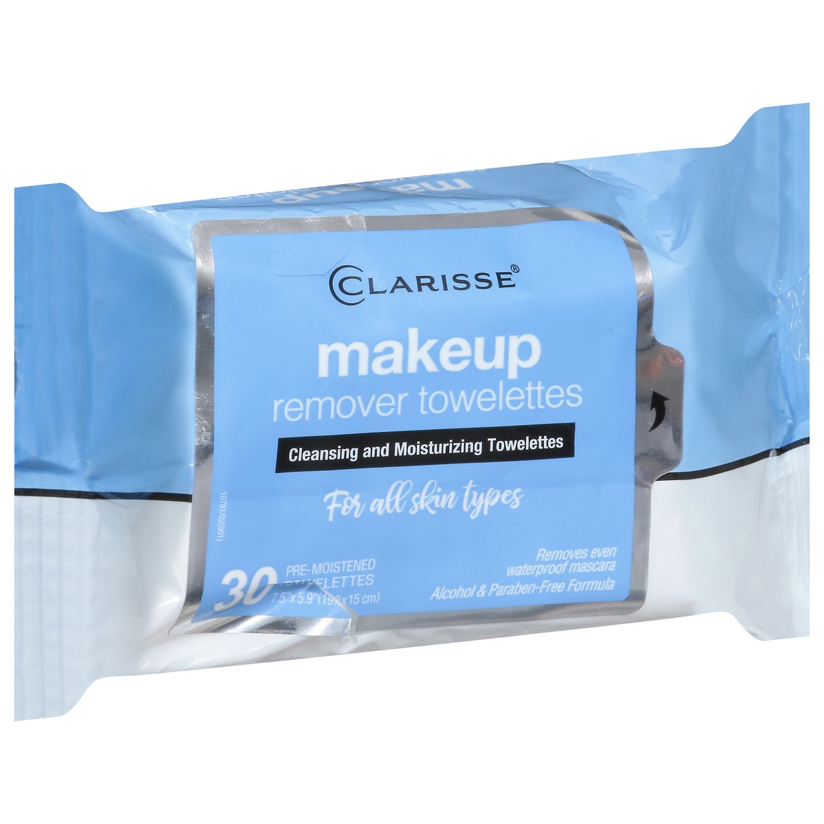 slide 2 of 9, Clarisse Towelettes, Makeup Remover, Pre-Moistened, 30 ct