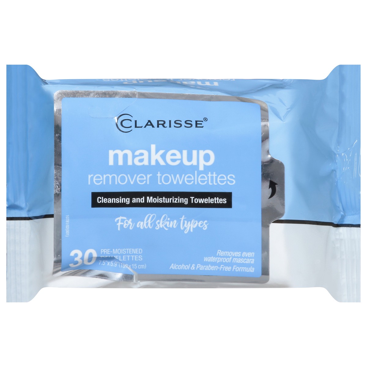 slide 1 of 9, Clarisse Towelettes, Makeup Remover, Pre-Moistened, 30 ct