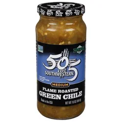 505 Southwestern Flame Roasted Hatch Valley Medium Green Chile 16 oz