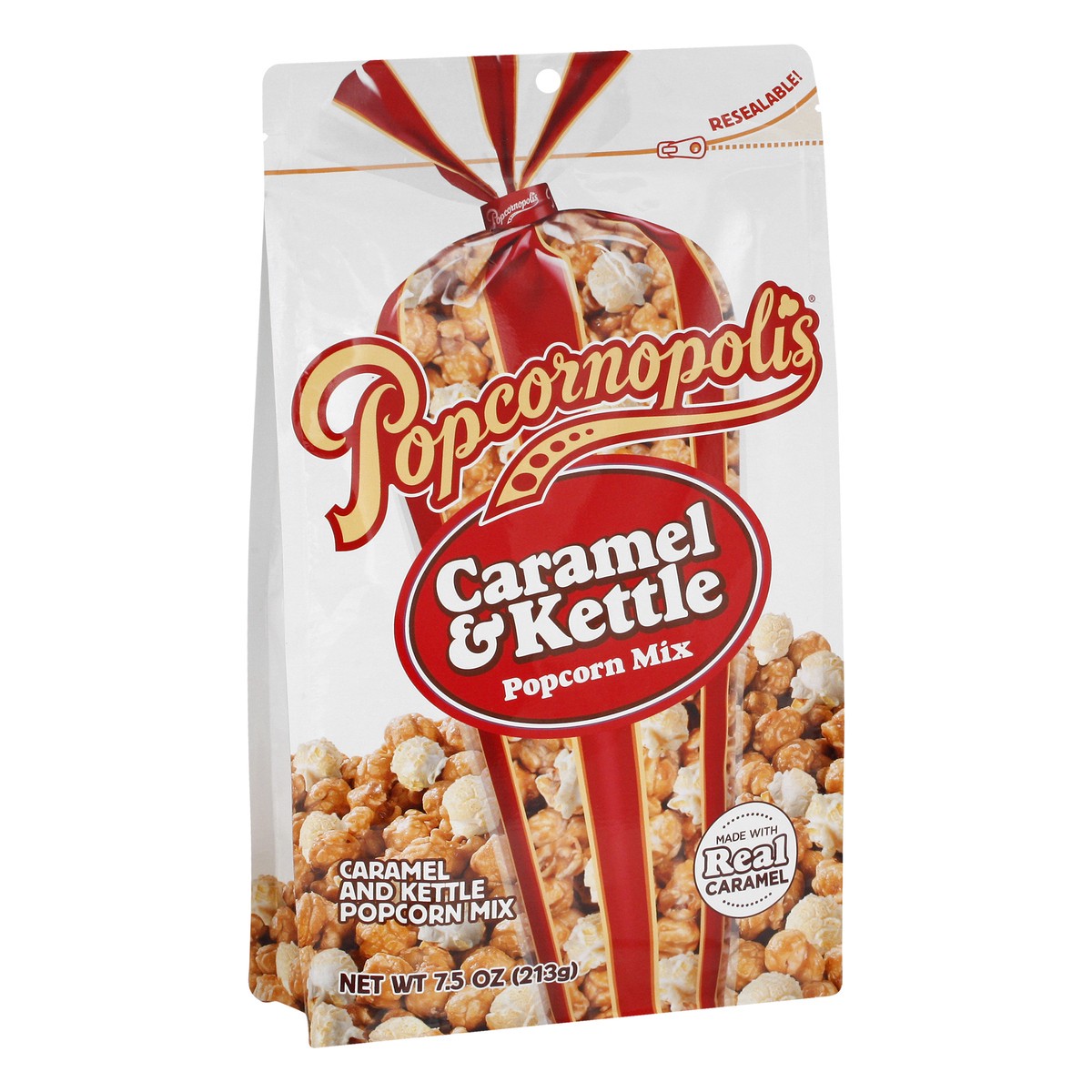 slide 13 of 13, Popcornopolis Caramel Kettle Popcorn Bag, 7 oz