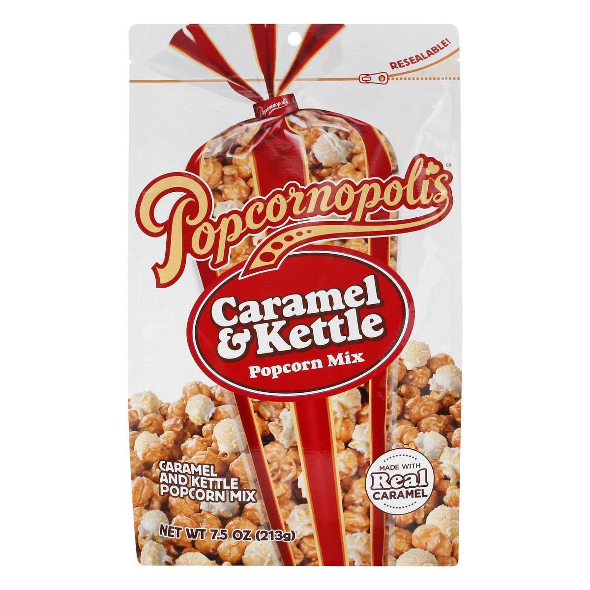 slide 10 of 13, Popcornopolis Caramel Kettle Popcorn Bag, 7 oz