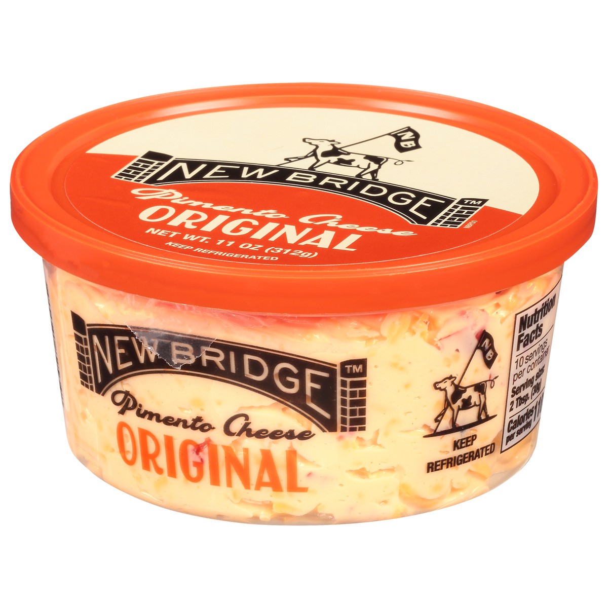 slide 3 of 9, New Bridge Pimento Cheese, 11 oz