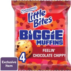 Entenmann's Little Bites Feelin' Chocolate Chippy (Individual) Biggie Muffins, 4 count, 4.75 oz
