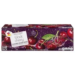 Giant Seltzer Water Black Cherry - 12 pk
