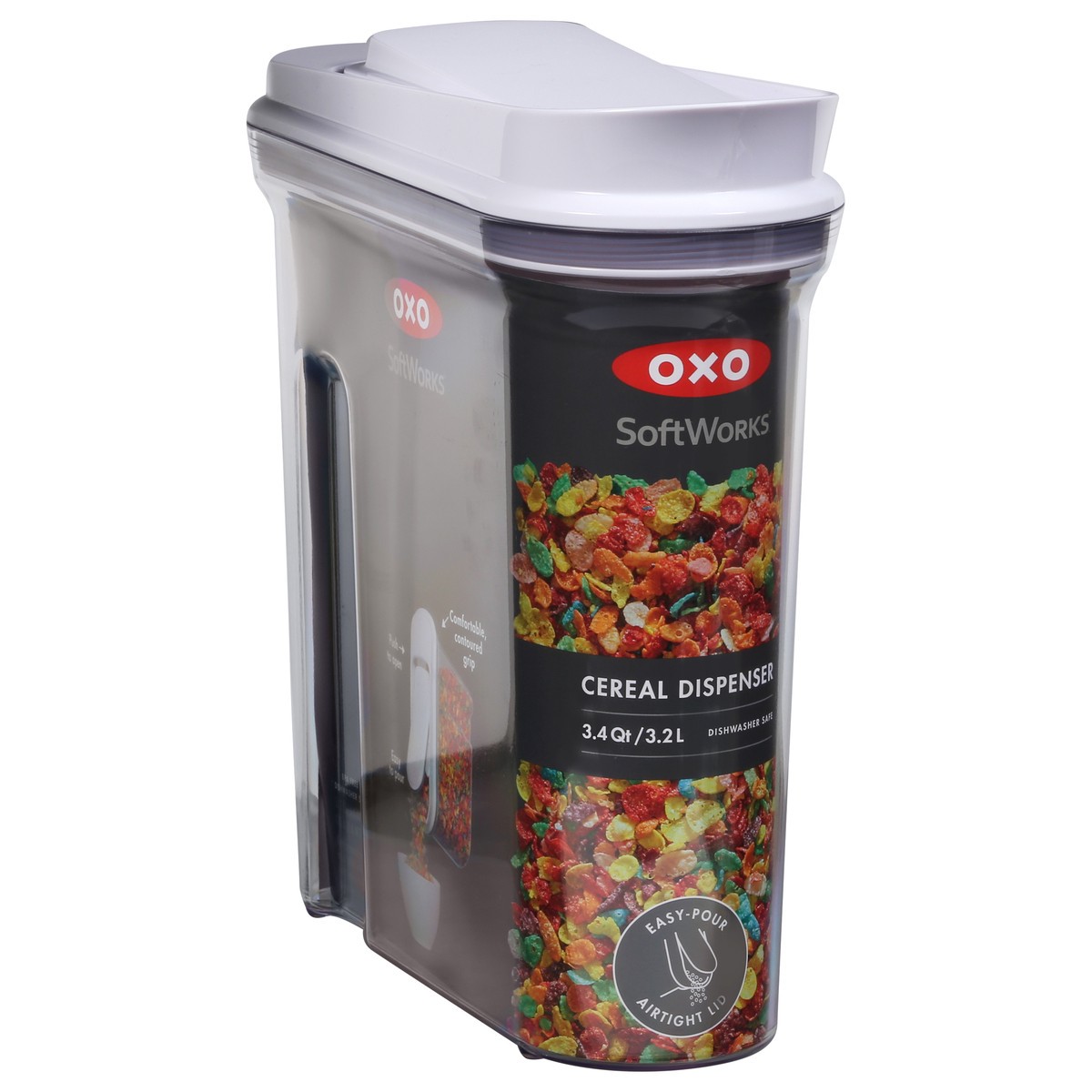 slide 5 of 9, OXO SoftWorks 3.4 Quart Cereal Dispenser 1 ea, 1 ct