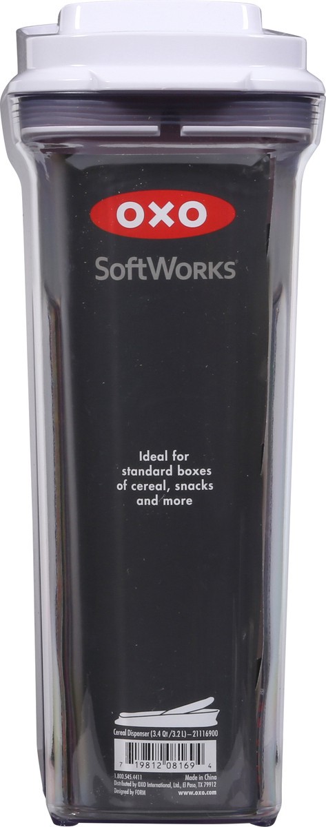 slide 4 of 9, OXO SoftWorks 3.4 Quart Cereal Dispenser 1 ea, 1 ct