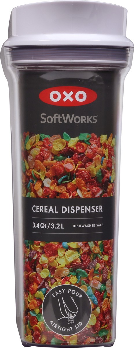 slide 2 of 9, OXO SoftWorks 3.4 Quart Cereal Dispenser 1 ea, 1 ct