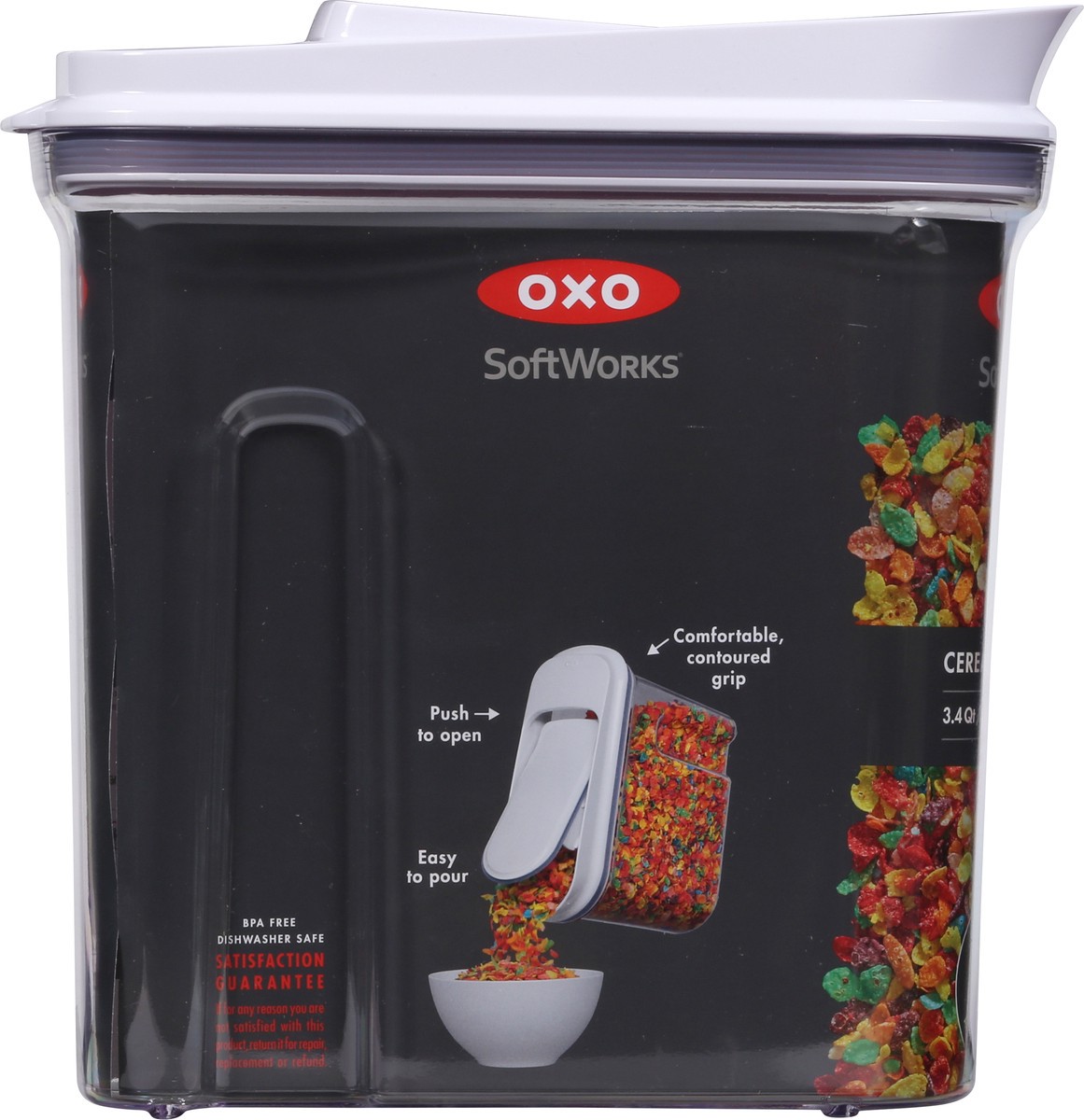 slide 7 of 9, OXO SoftWorks 3.4 Quart Cereal Dispenser 1 ea, 1 ct