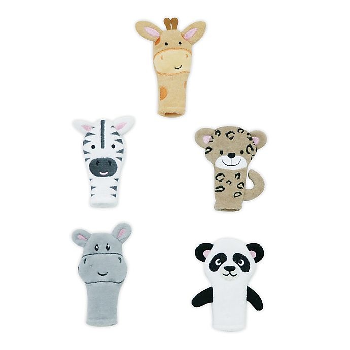 slide 1 of 1, Capelli New York Exotic Animal Finger Puppet Set, 5 ct