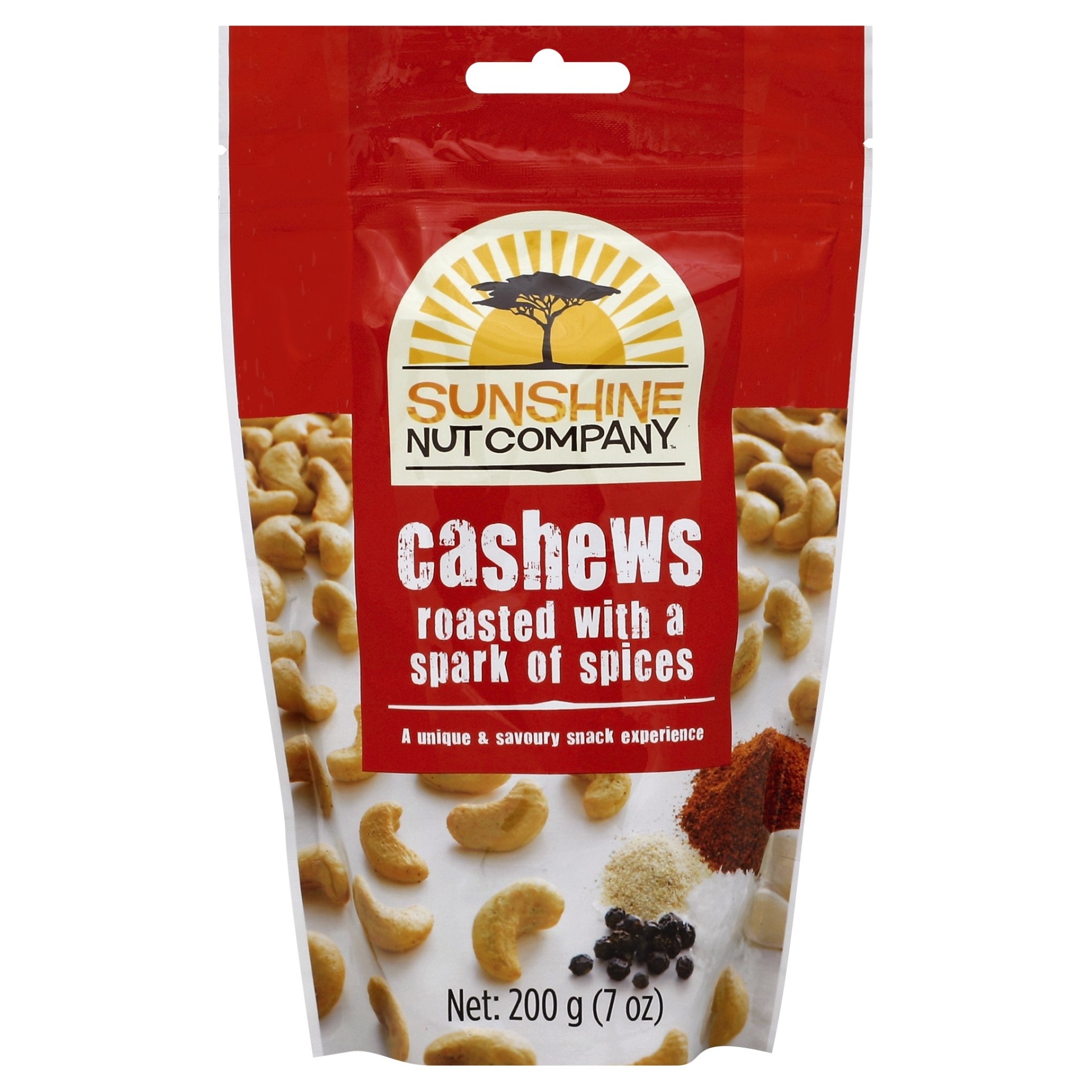 slide 1 of 1, Sunshine Nut Co. Sunshine Nut Company Cashews Roasted With A Spark Of Spices - 7 Oz, 7 oz