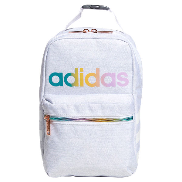 slide 1 of 1, Adidas Santiago 2 Lunch Bag, White Rainbow, 1 ct