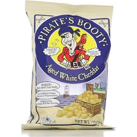 slide 1 of 1, Pirate's Booty Aged White Cheddar Rice & Corn Puffs, 1 oz