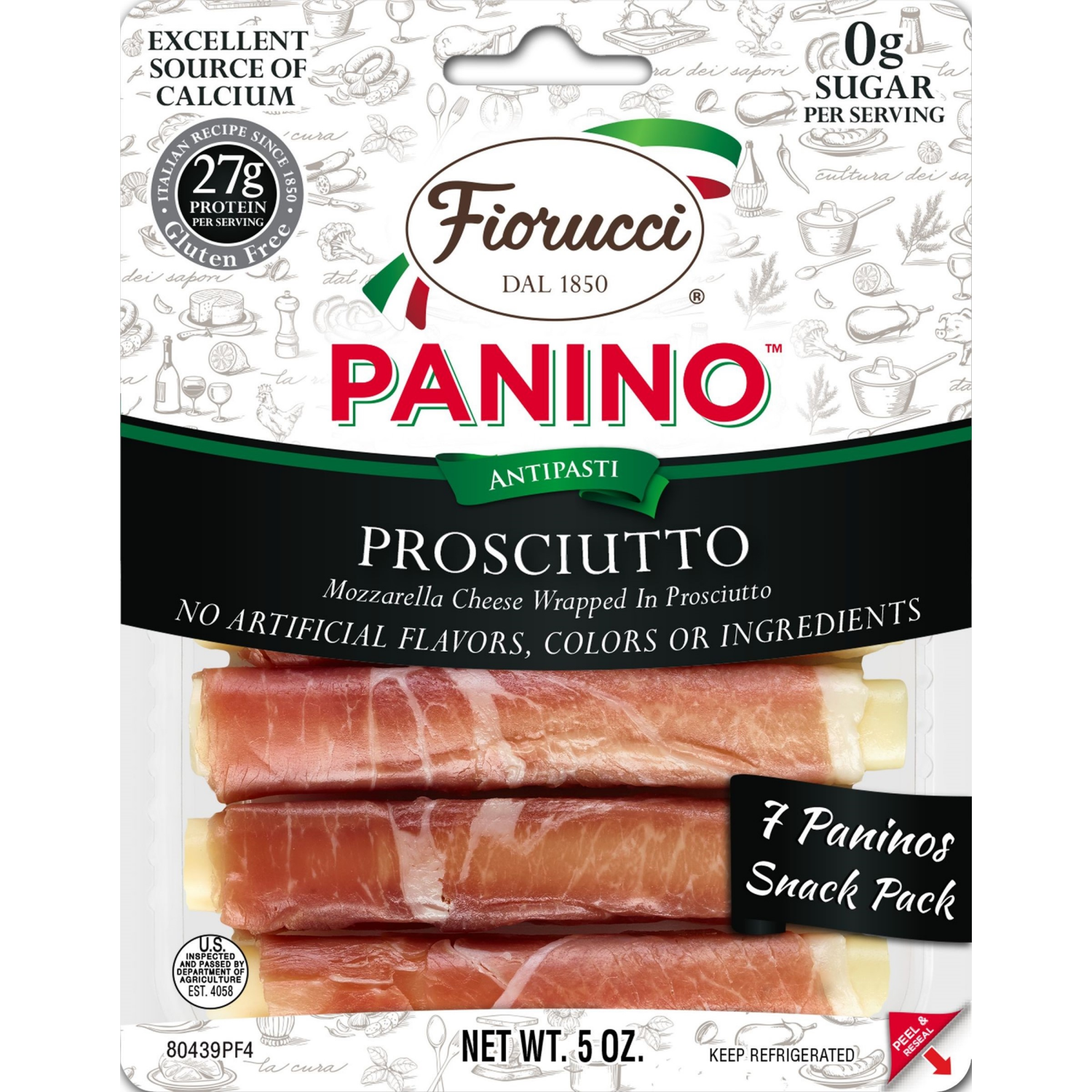 slide 1 of 1, Fiorucci Panino Antipasti Prosciutto 5 oz, 5 oz
