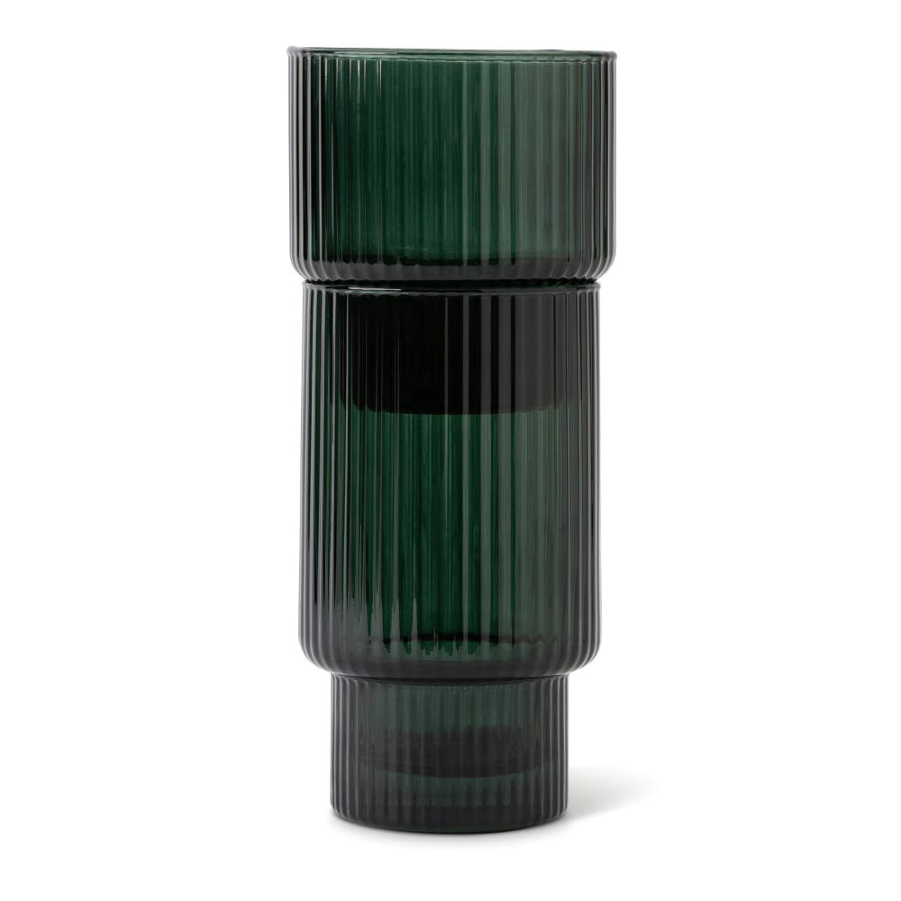 slide 2 of 4, Core Home Ribbed Cooler Glass - Green, 1 ct