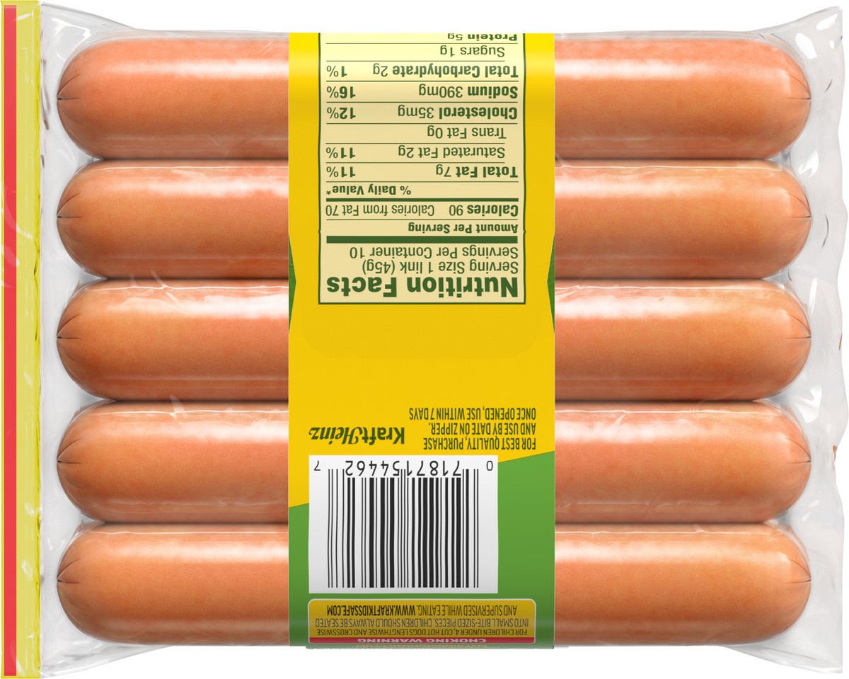 slide 4 of 9, Oscar Mayer Turkey Franks Hot Dogs, 16 oz, 10 ct Pack, 16 oz