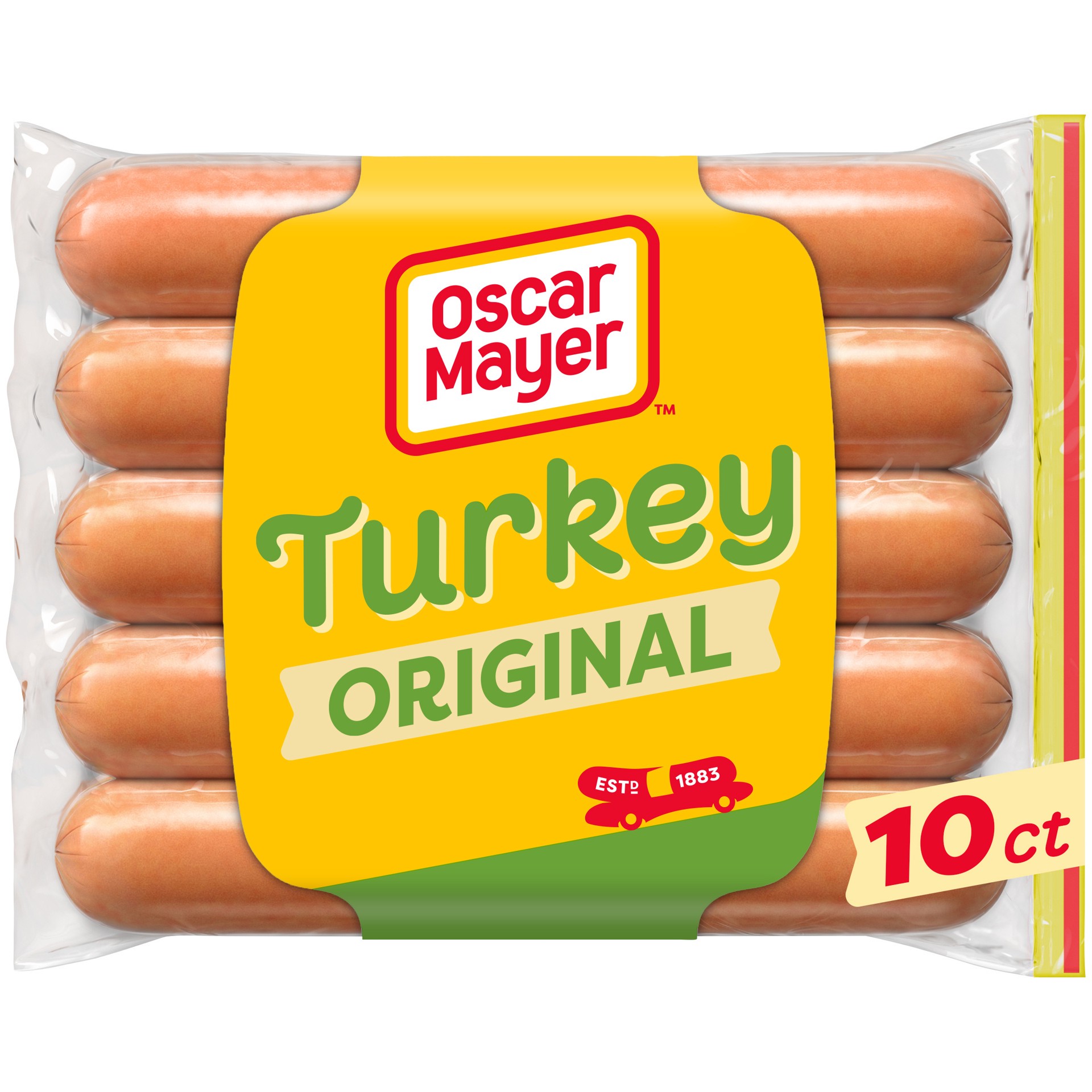 slide 1 of 2, Oscar Mayer Turkey Uncured Franks Hot Dogs Pack, 5 ct; 16 oz