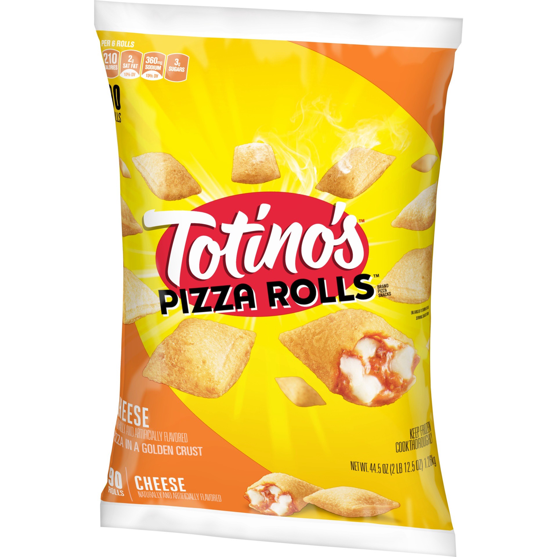 slide 1 of 3, Totino's Pizza Rolls, Cheese, 90 ct; 44.5 oz