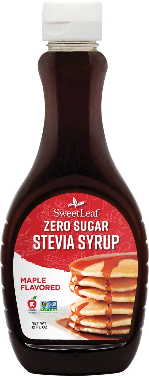 slide 1 of 10, SweetLeaf Zero Sugar Maple Flavored Stevia Syrup 12 fl oz, 12 fl oz