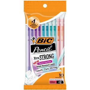 slide 1 of 1, BIC 2 (0.9 mm) Xtra Strong Mechanical Pencils 10 ea, 10 ct