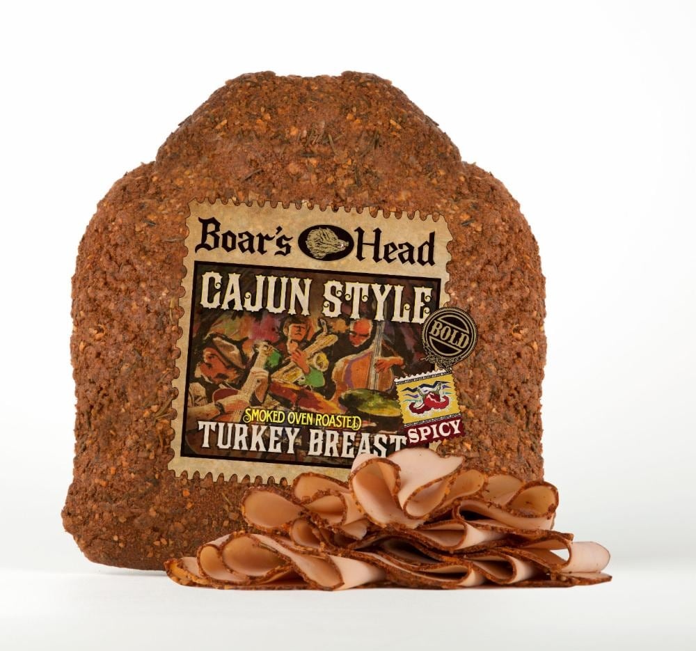 slide 1 of 1, Boar's Head Spicy Cajun Style Smoked Oven Roasted Turkey Breast, per lb