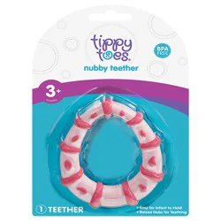 Tippy Toes 3+ Months Nubby Teether 1 Each