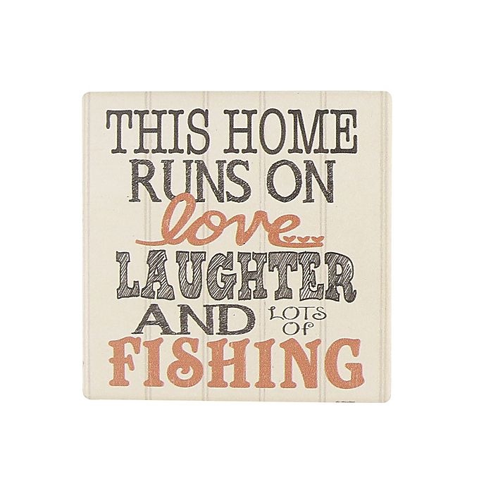 slide 1 of 1, Thirstystone Occasions Fishing Square Coaster, 1 ct