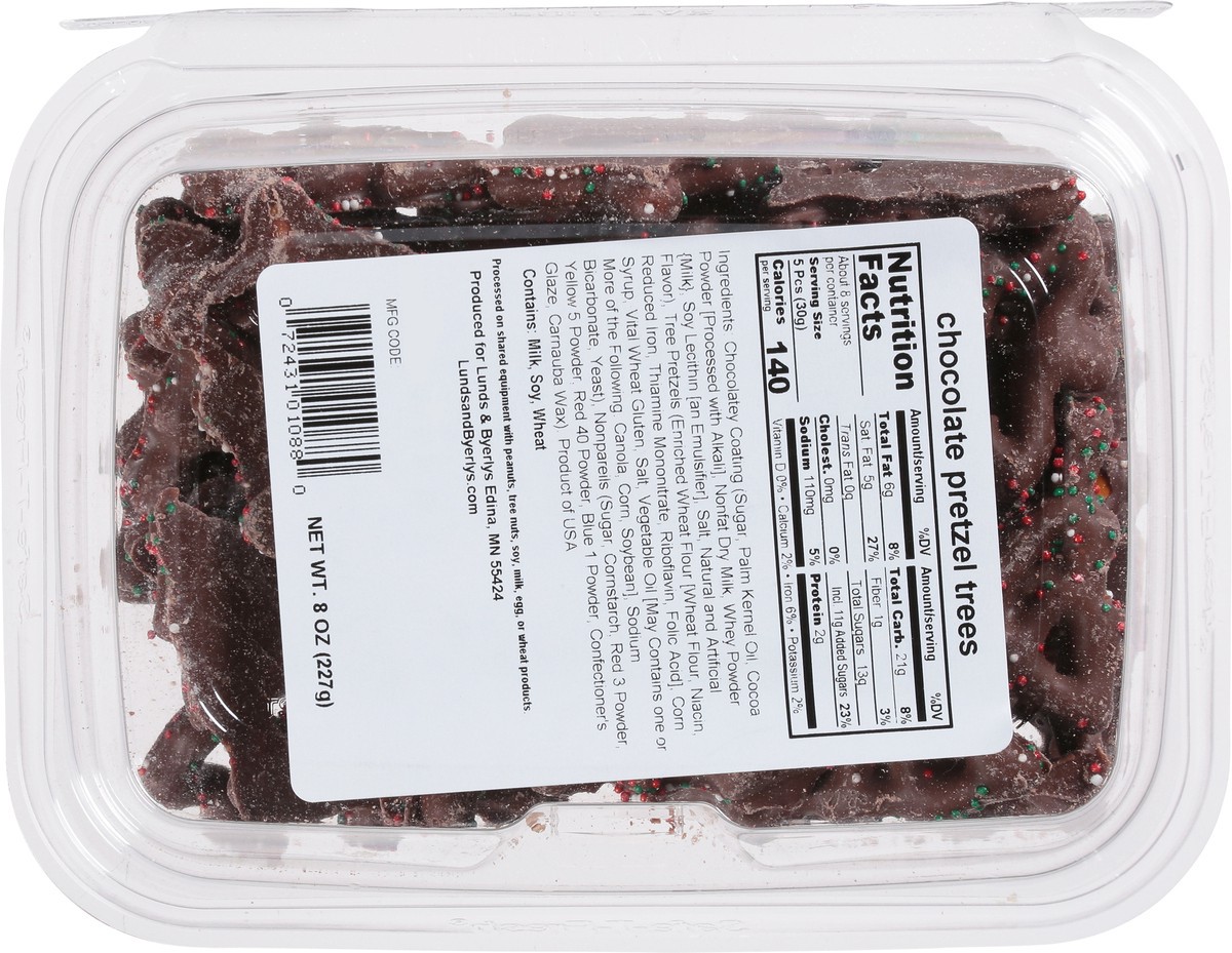 slide 3 of 14, Lunds & Byerlys Chocolate Pretzel Trees 8 oz, 8 oz
