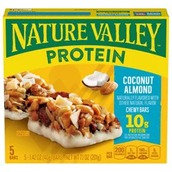 Nature Valley Protein Chewy Snack Bars, Coconut Almond, 5 Bars, 7.1 oz