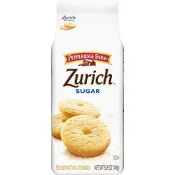 Pepperidge Farm Zurich Sugar Cookies, 5.25 Oz Bag