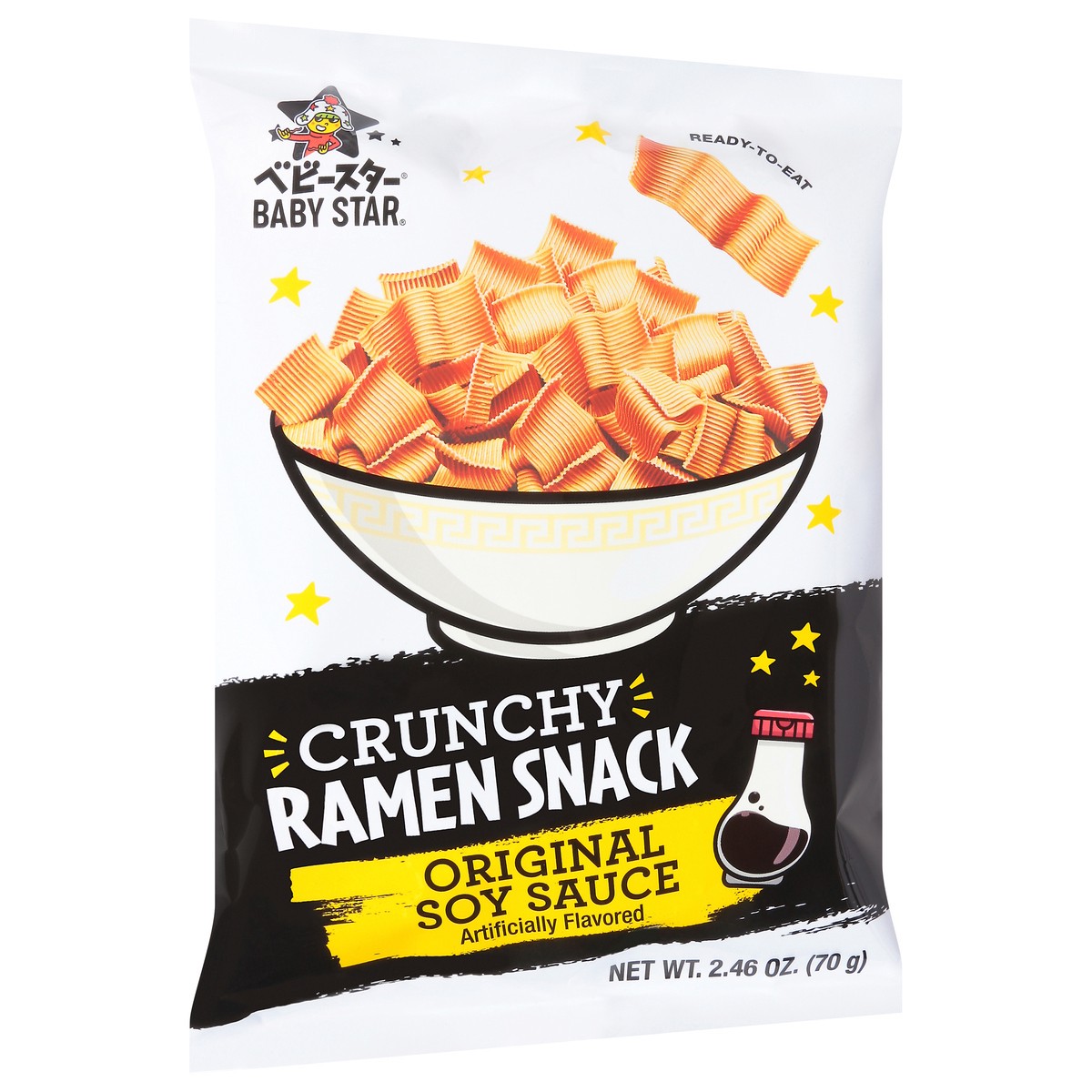 slide 4 of 13, Baby Star Crunchy Original Soy Sauce Ramen Snack 2.46 oz, 2.46 oz