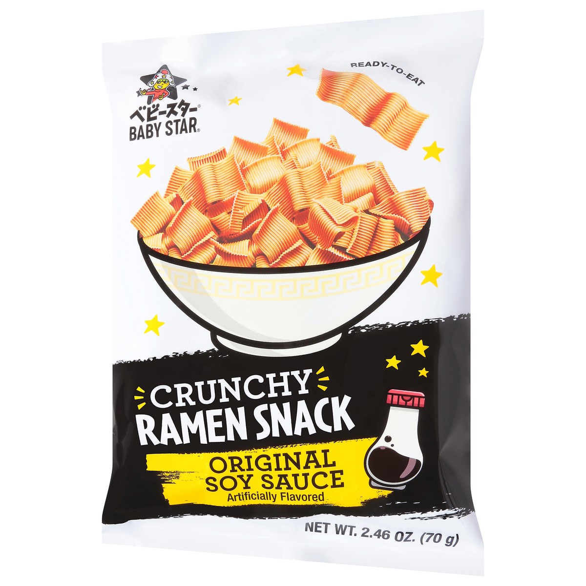 slide 2 of 13, Baby Star Crunchy Original Soy Sauce Ramen Snack 2.46 oz, 2.46 oz