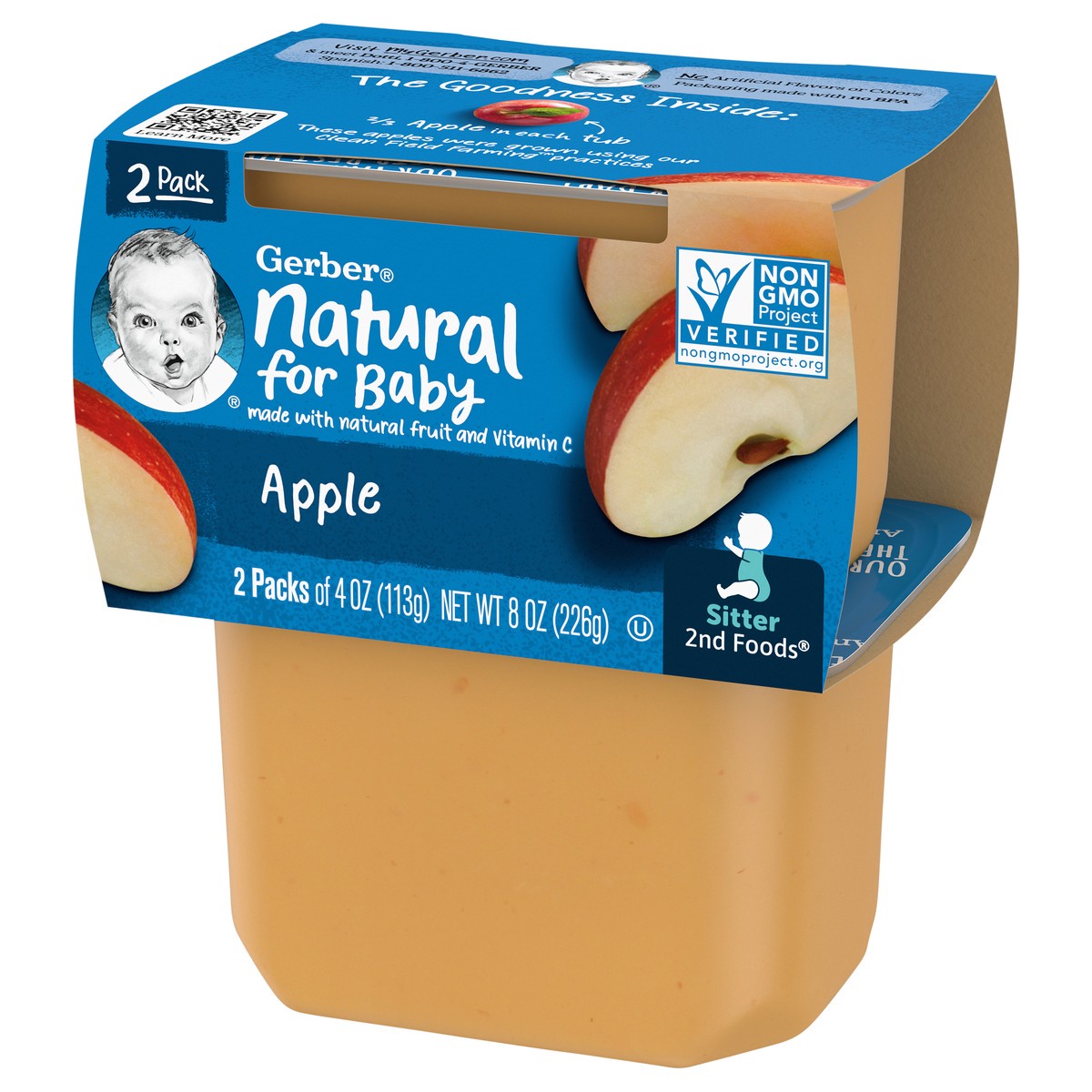 slide 7 of 9, Gerber Baby Food Apple, Clean Label Project, 4 Oz, 2 Ct Tubs, 2 ct