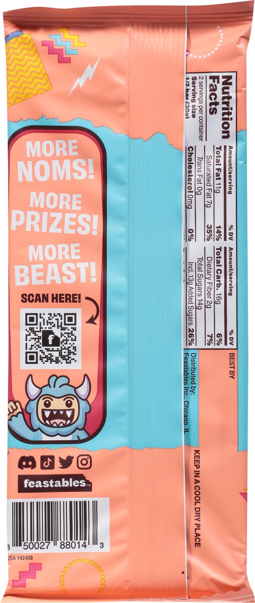 slide 9 of 9, Feastables Mr Beast Sea Salt Dark Chocolate 2.1 oz, 2.1 oz