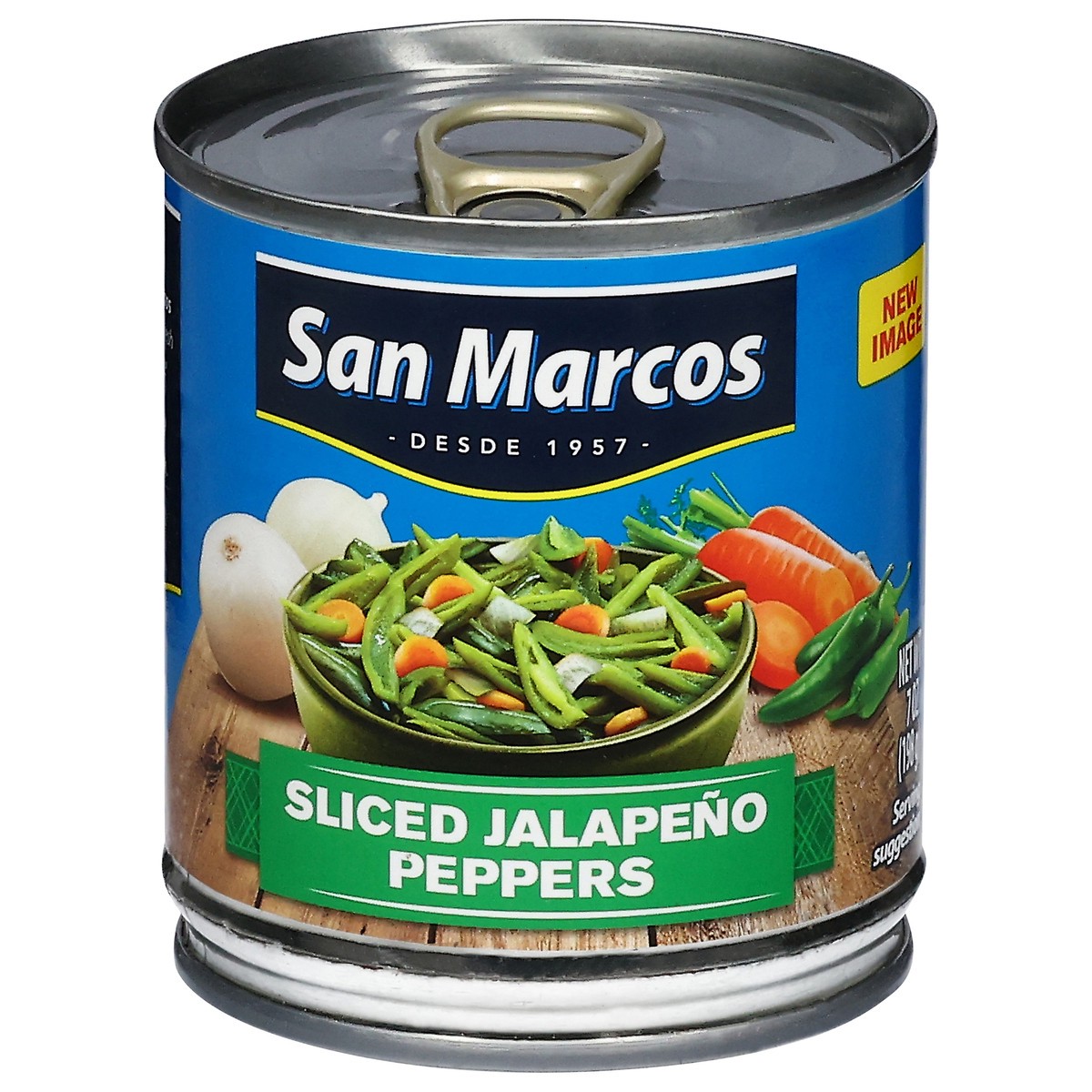 slide 1 of 12, San Marcos Sliced Jalapeno Peppers 7 oz, 7 oz