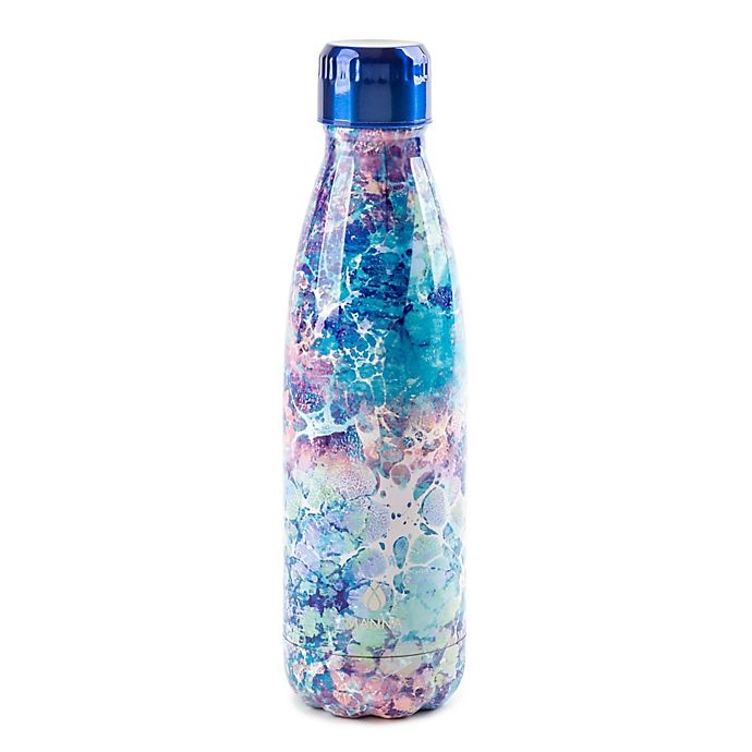 slide 1 of 1, Manna Vogue Double Wall Stainless Steel Bottle - Underwater Marble, 17 oz