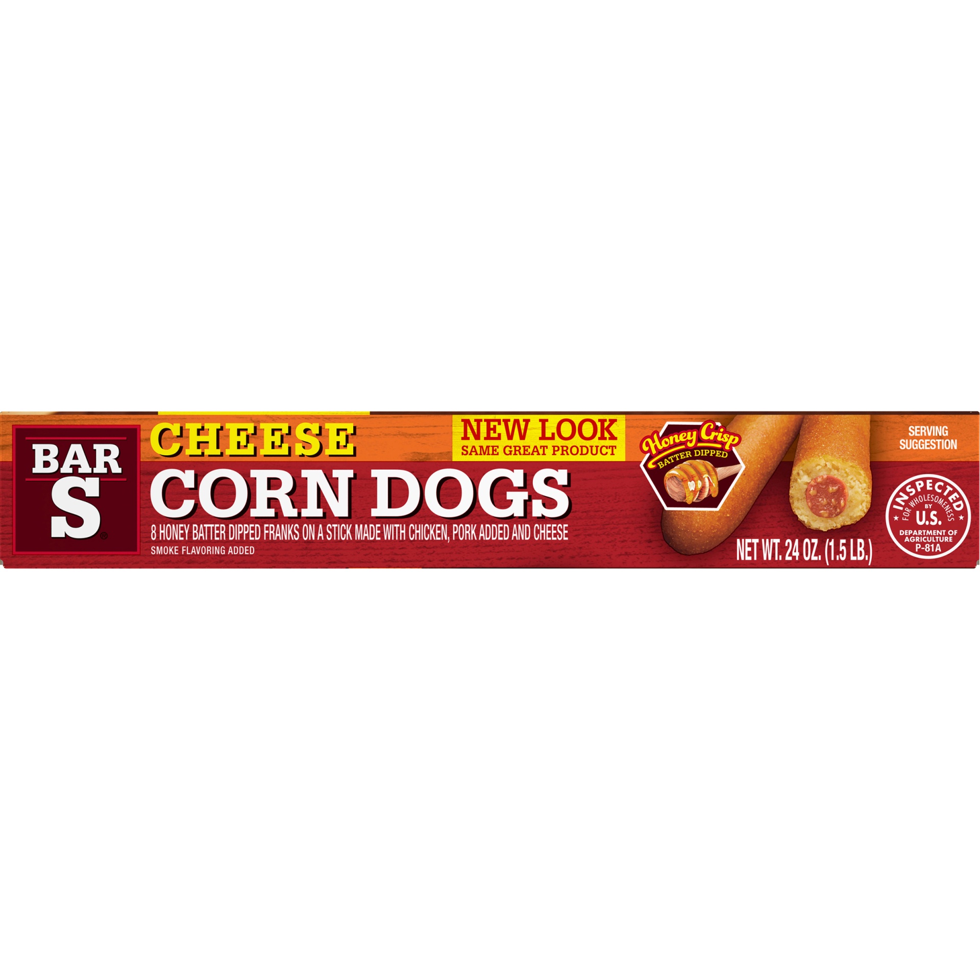 slide 4 of 7, Bar-S Corn Dogs, Cheese, Jumbo, 8 ct