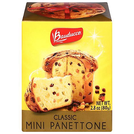 slide 1 of 1, Bauducco Mini Panettone Classic Moist And Fresh Holiday Cake Traditional Italian Recipe - 2.8 Oz, 2.8 oz