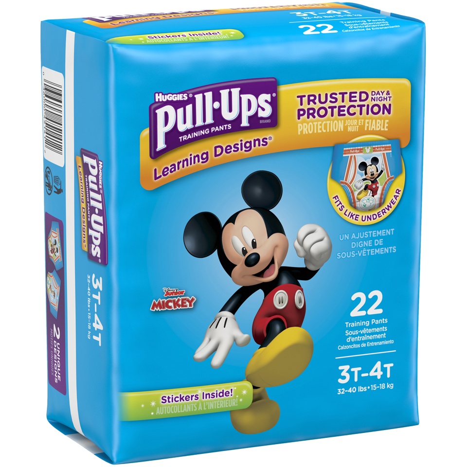 slide 2 of 3, Huggies Training Pants, Disney Junior Mickey, 3T-4T (32-40 lbs), 22 ct