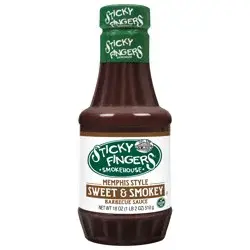 Sticky Fingers Smokehouse Memphis Style Sweet & Smokey Barbecue Sauce 18 oz
