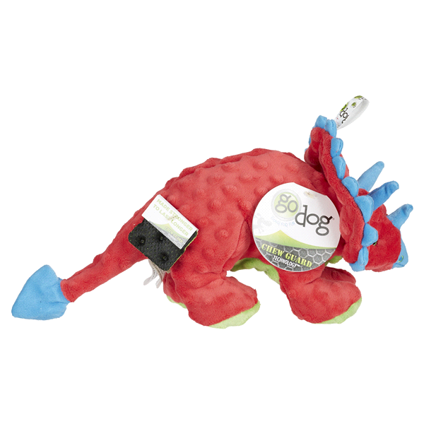 slide 22 of 29, GoDog Dinos Frills Dog Toy, 1 ct