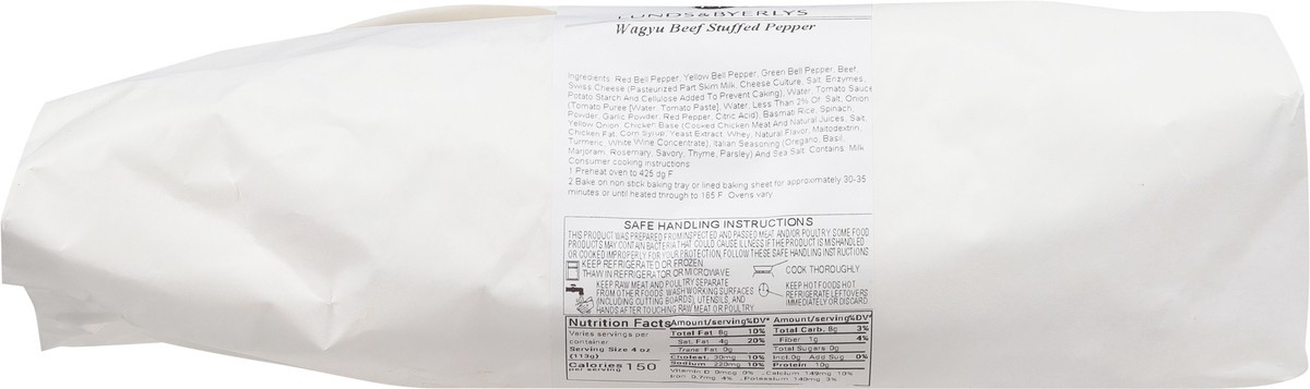 slide 11 of 12, Lunds & Byerlys Wagyu Beef Stuffed Pepper 1 ea, per lb