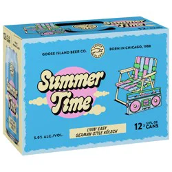Goose Island Beer Co. Summer Time German Style Kolsch Beer 12 Pack 12 fl oz Cans