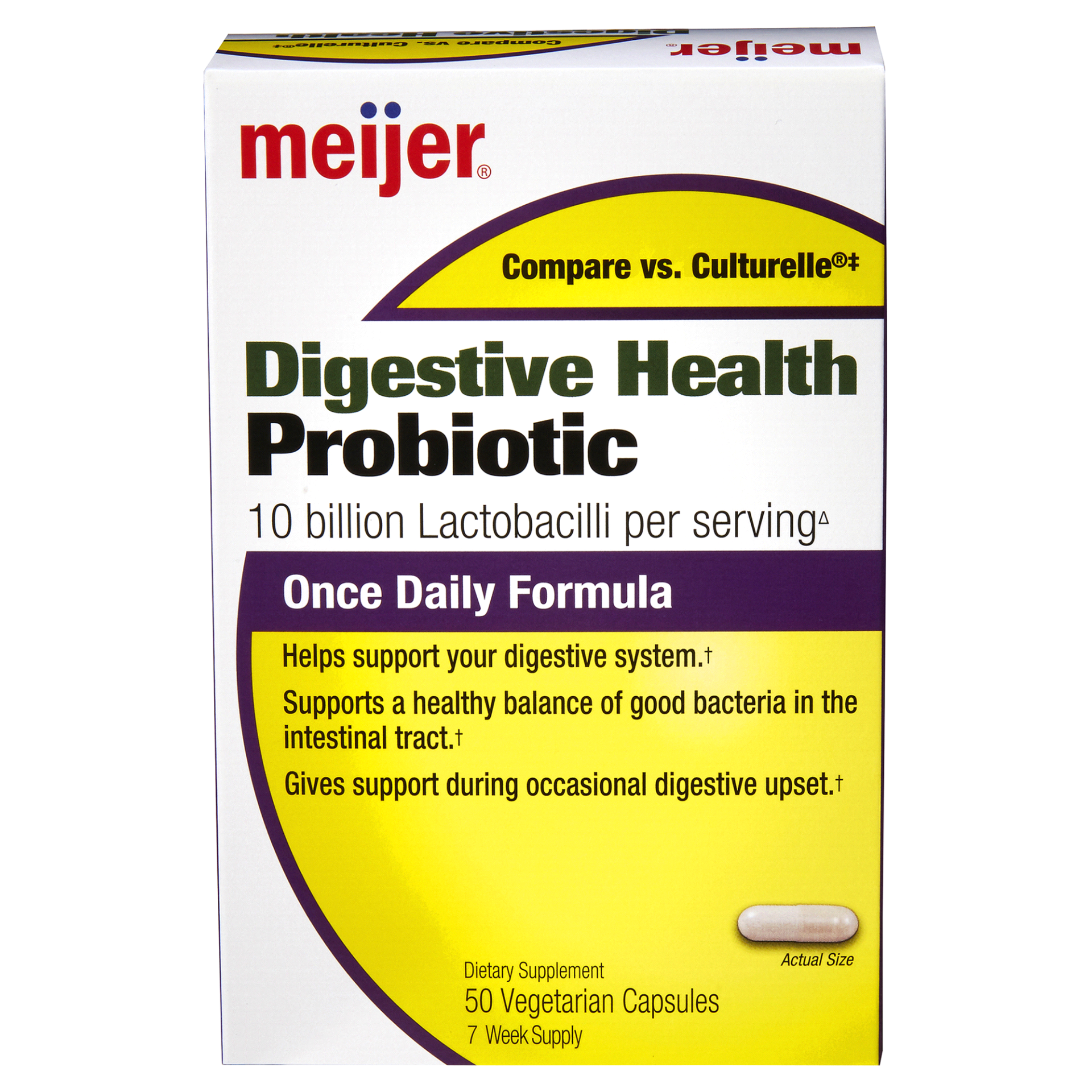 slide 1 of 4, Meijer Digestive Health Probiotic Cap, 50 ct