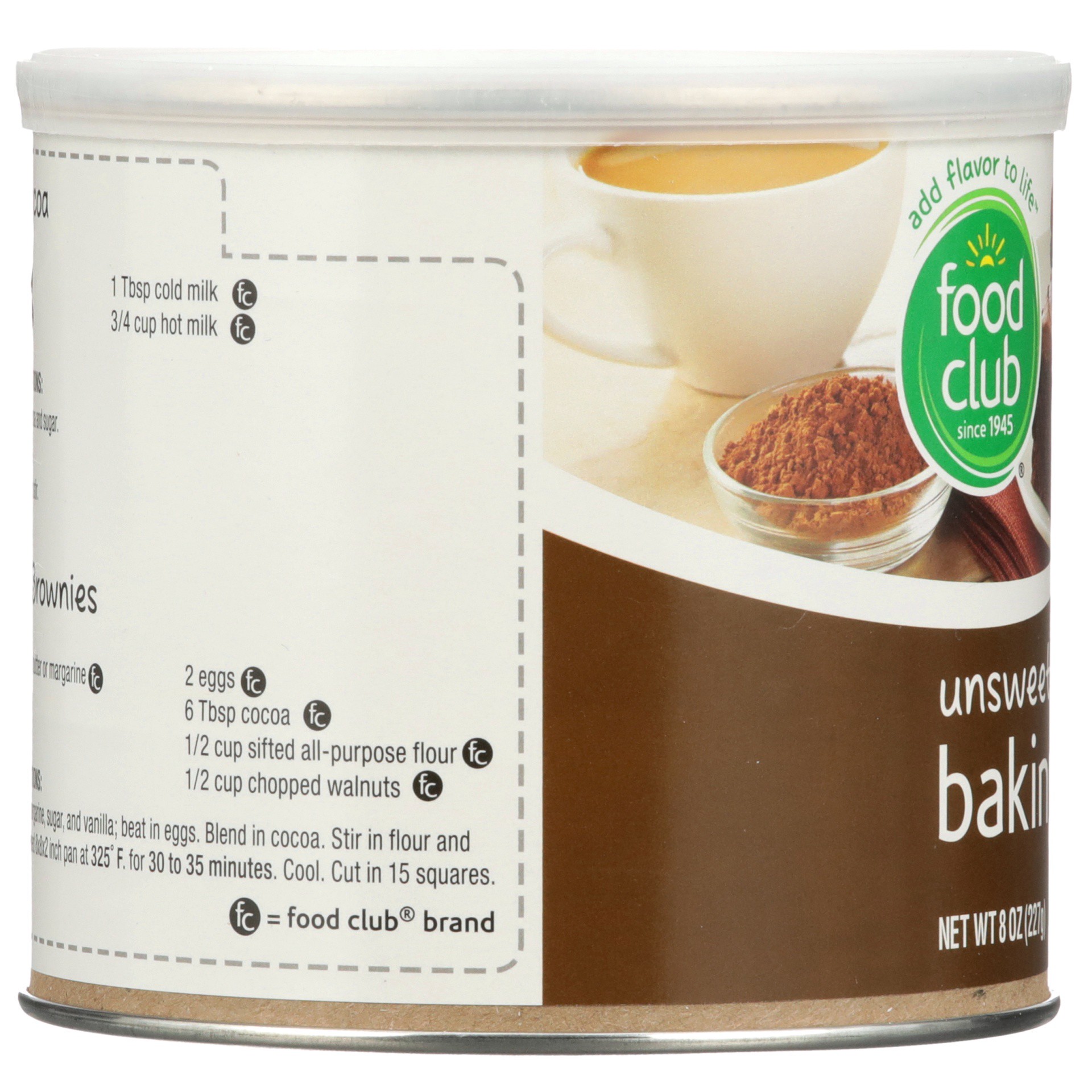 slide 6 of 6, Food Club Unsweetened Baking Cocoa, 8 oz