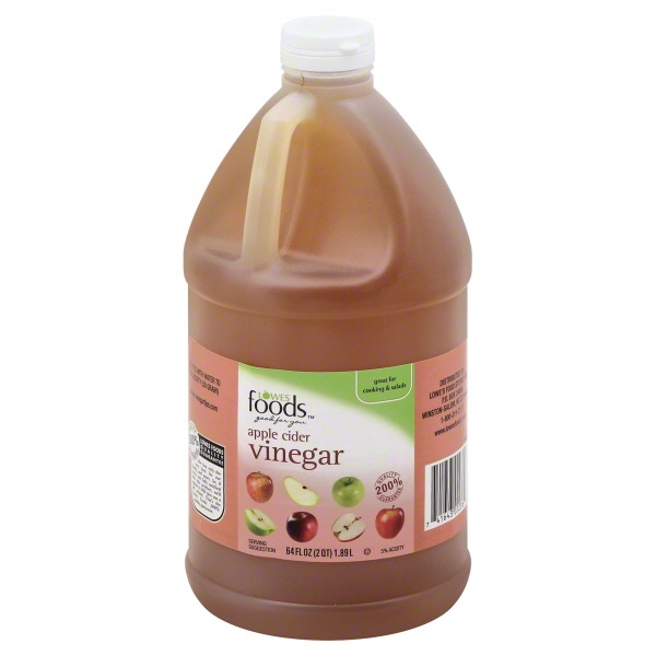 slide 1 of 1, Lowes Foods Apple Cider Vinegar, 64 oz