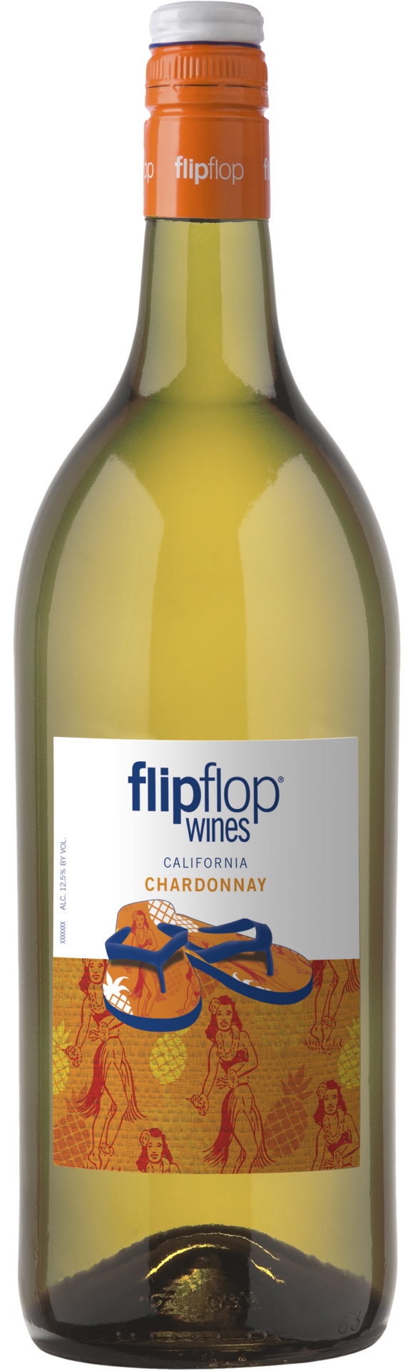 slide 1 of 1, flipflop Chardonnay White Wine, 1.5 liter