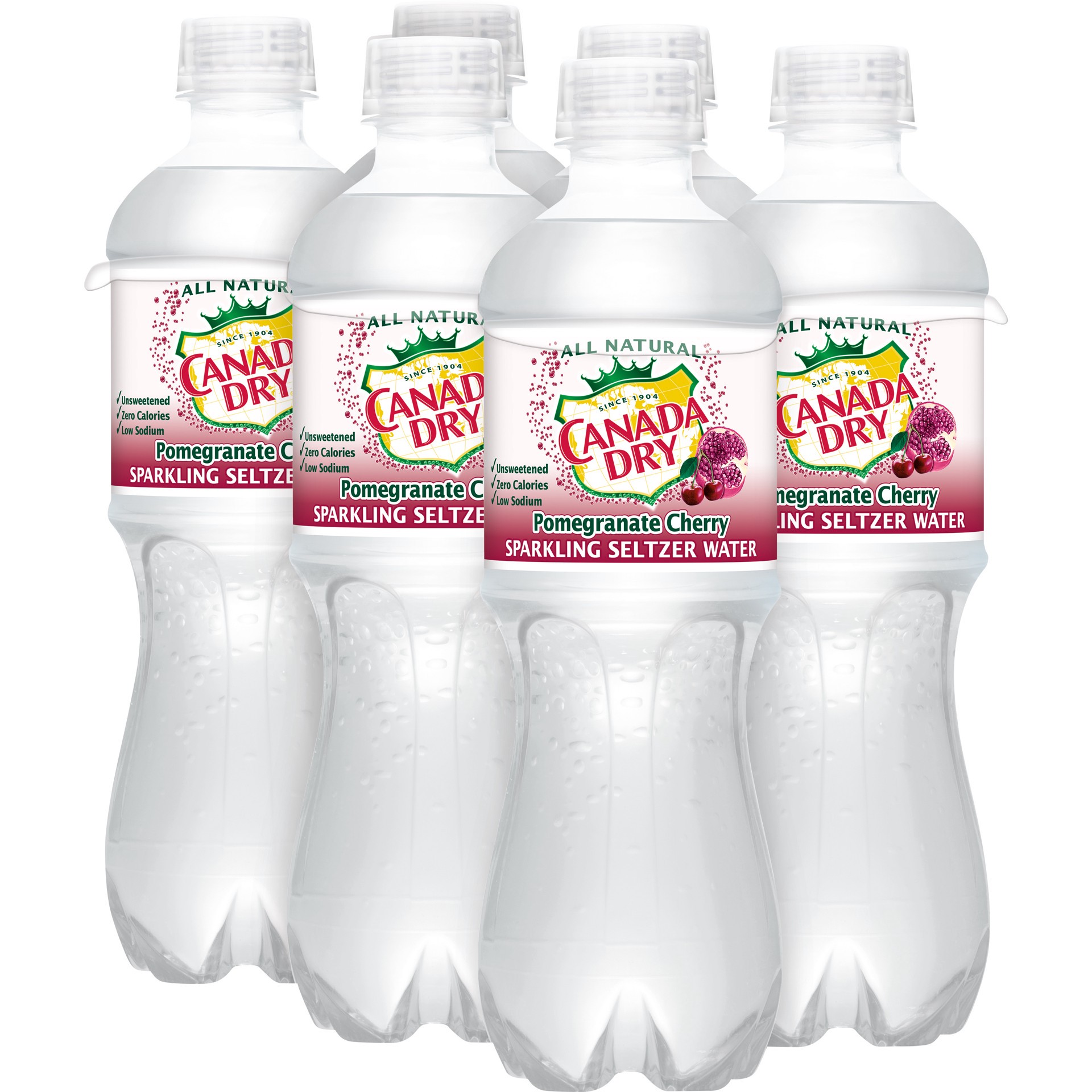 slide 2 of 3, Canada Dry Pomegranate Cherry Sparkling Seltzer Water- 6 ct, 6 ct