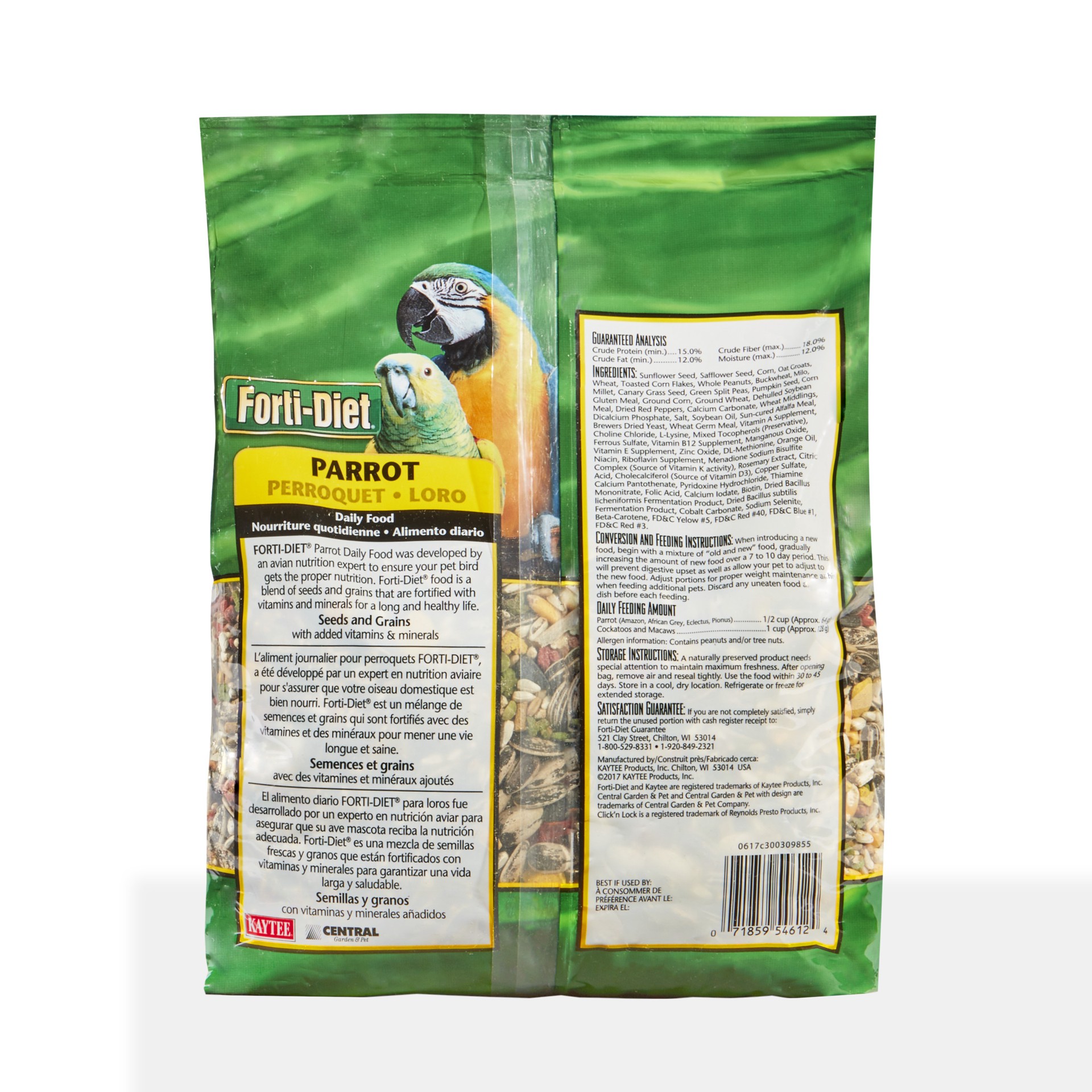 slide 7 of 7, Kaytee General Market Kaytee Forti-Diet Parrot Food, 5 lb, 1 ct