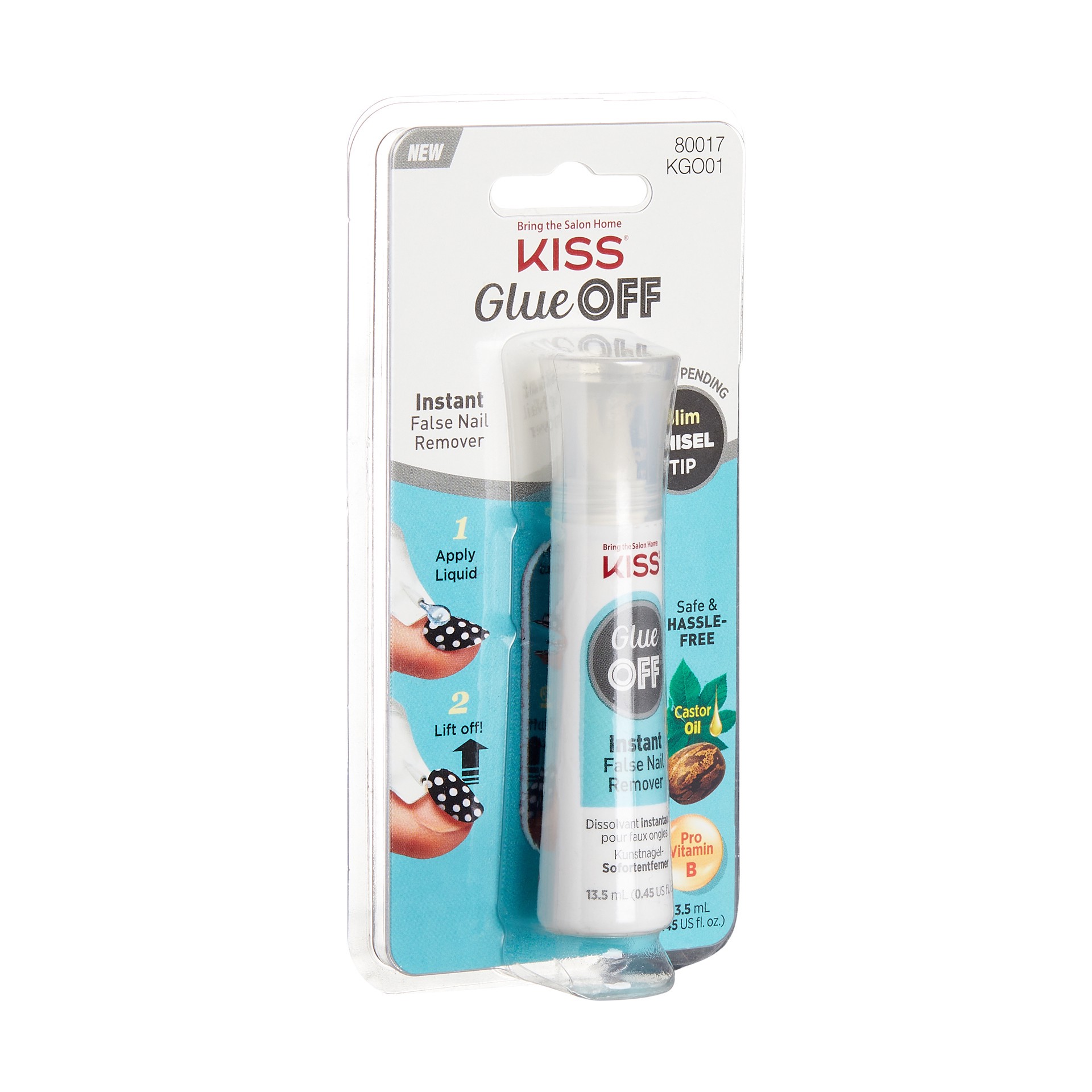 slide 4 of 5, KISS Glue OFF Instant False Nail Remover w. Chisel Tip, 13.5 ml (0.45 fl. oz.), 1 ct
